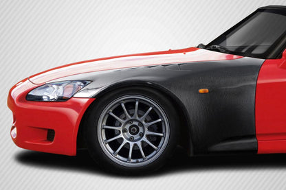 2000-2009 Honda S2000 EVS Front Fenders (+30mm), Carbon Fiber - view 2