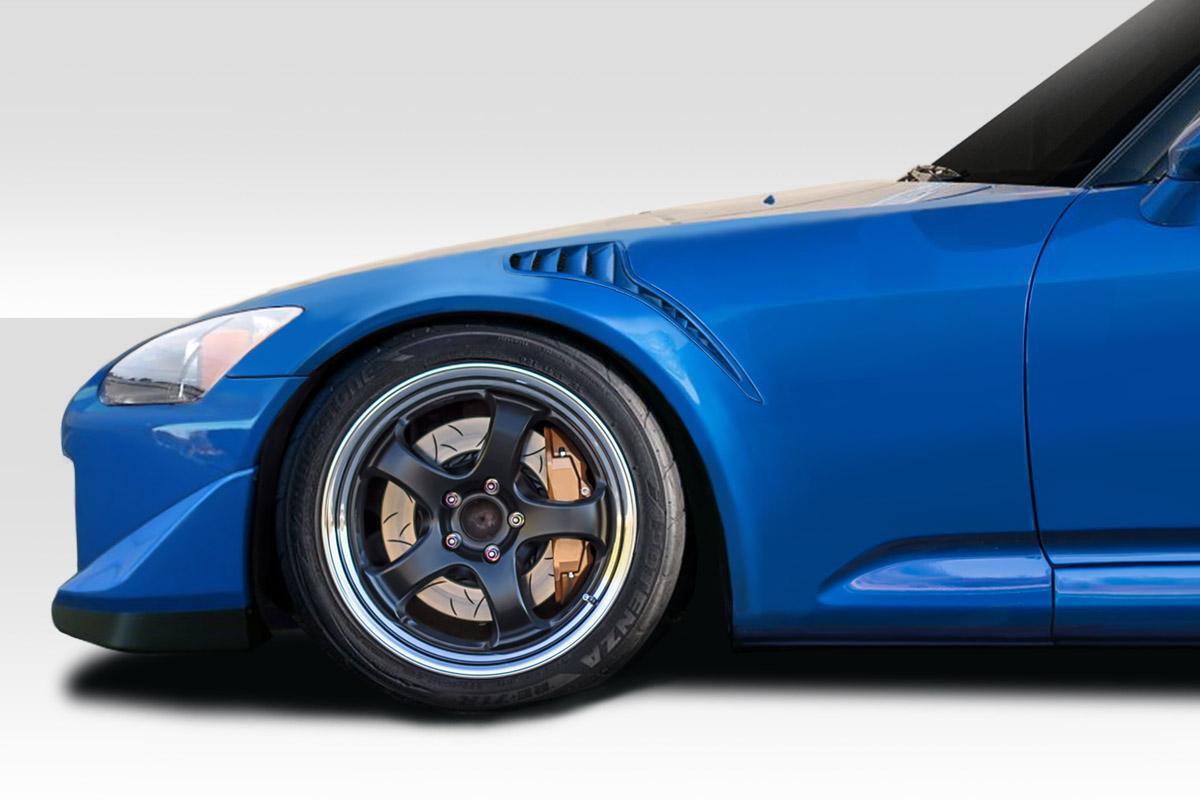 2000-2009 Honda S2000 GTRS Front Fenders (+25mm), Fiberglass - view 1