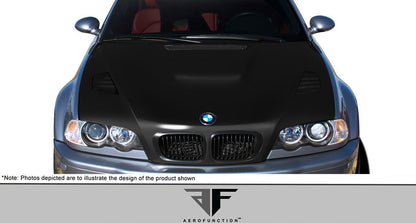 2001-2006 BMW M3 E46 Carbon AF-2 Hood, Carbon Fiber - view 2