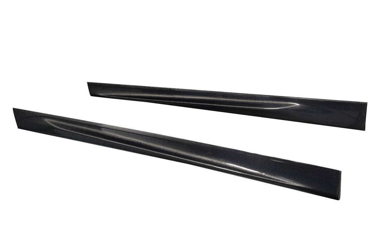2001-2006 BMW M3 E46 1M Look Side Skirt Rocker Panels, Carbon Fiber - view 3