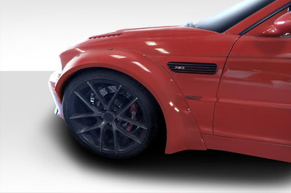 2001-2006 BMW M3 E46 Circuit 50mm Fender Flares Kit, Fiberglass - view 3
