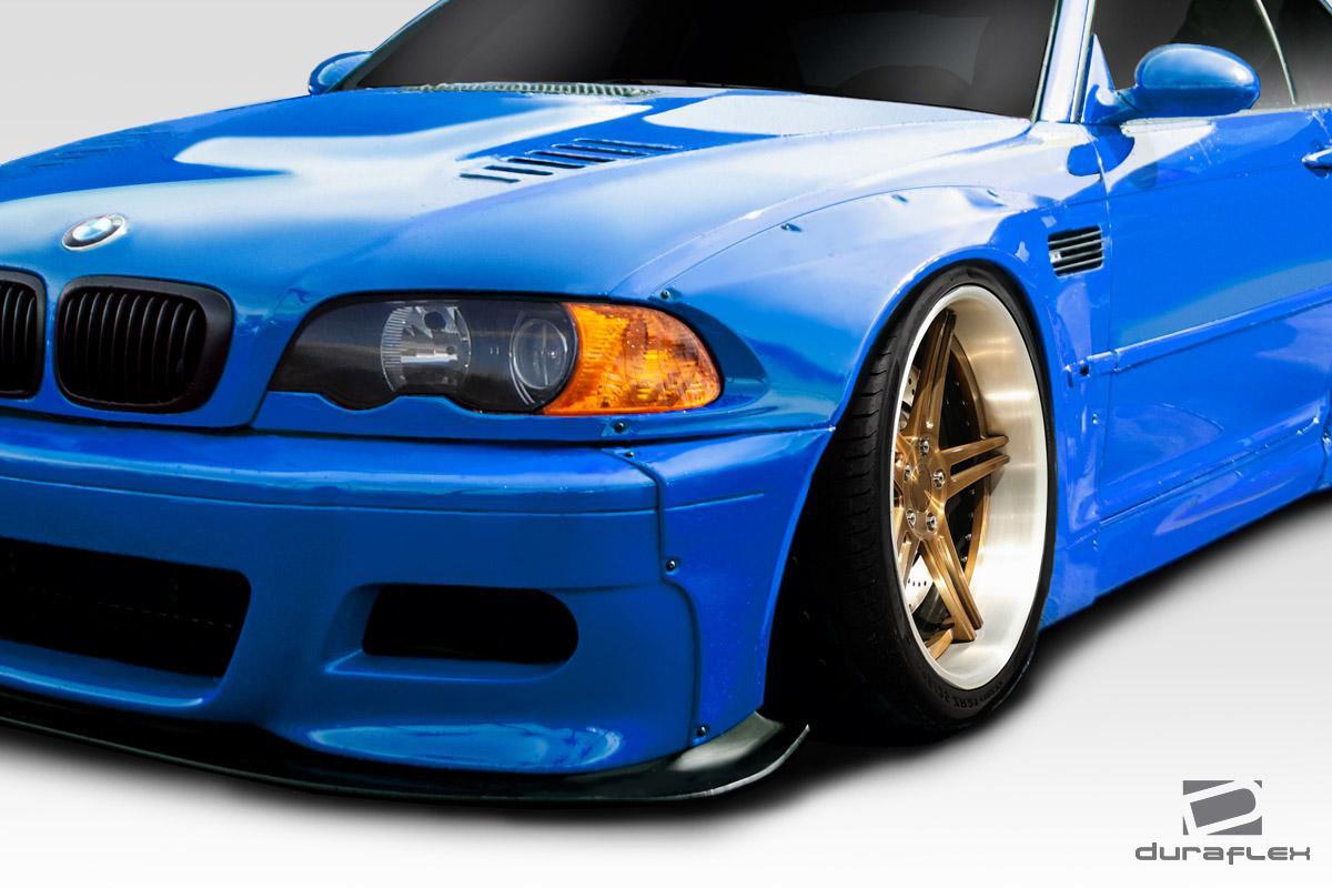 2001-2006 BMW M3 E46 Circuit Front Fender Flares, Fiberglass - view 2