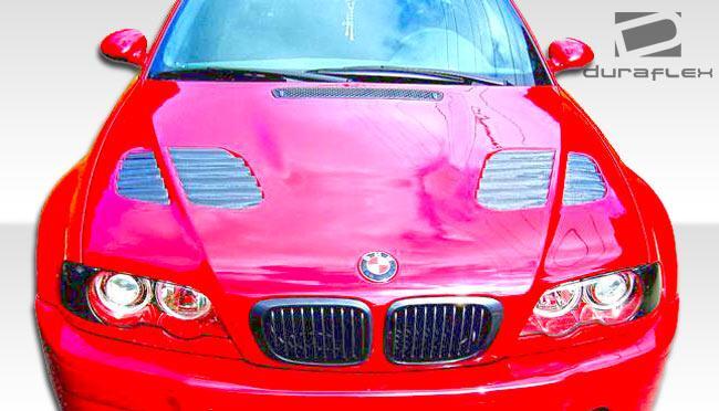 2001-2006 BMW M3 E46 E46 2DR GTR Look Hood, Fiberglass - view 3