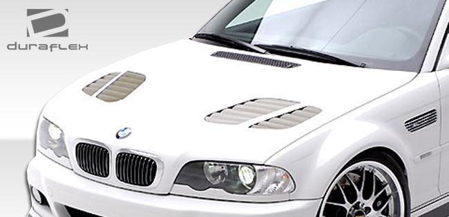 2001-2006 BMW M3 E46 E46 2DR GTR Look Hood, Fiberglass - view 4