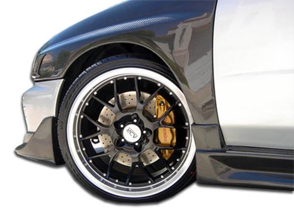 2002-2003 Subaru Impreza WRX STI OEM Look Fenders, Carbon Fiber - view 1