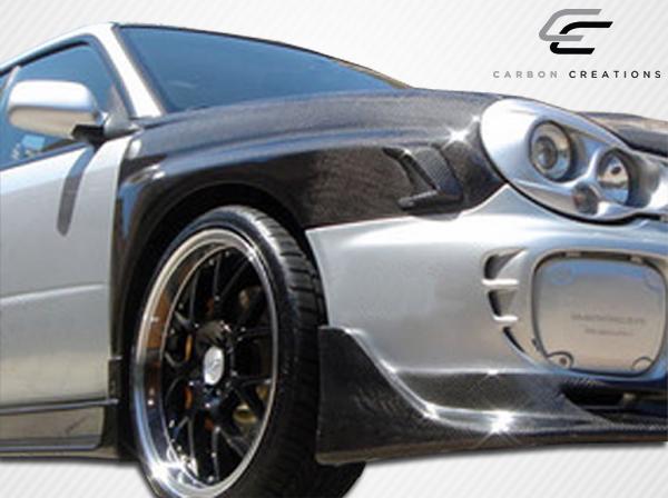 2002-2003 Subaru Impreza WRX STI OEM Look Fenders, Carbon Fiber - view 2