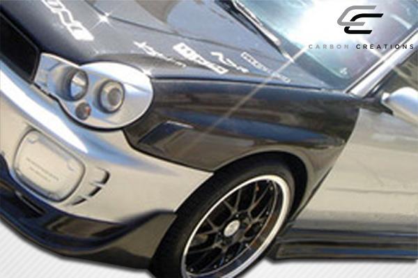 2002-2003 Subaru Impreza WRX STI OEM Look Fenders, Carbon Fiber - view 3