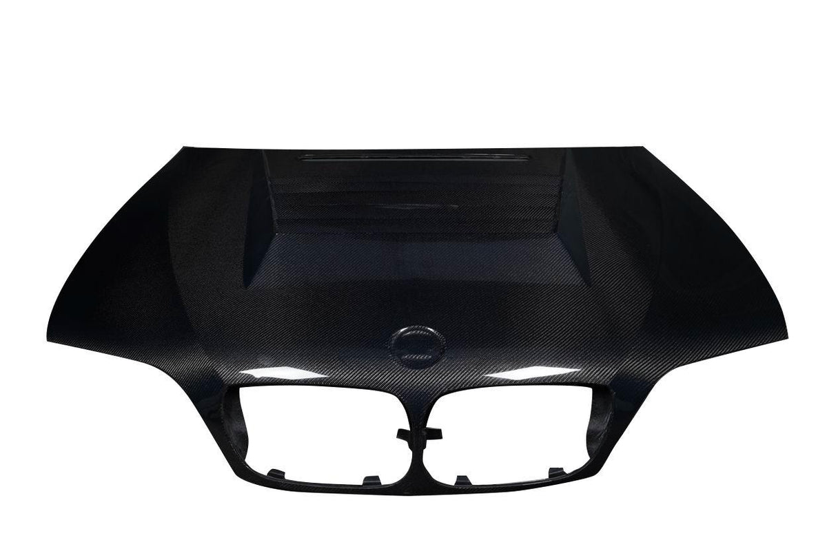2002-2005 BMW 3 Series E46 4DR D-1 Hood, Carbon Fiber - view 2