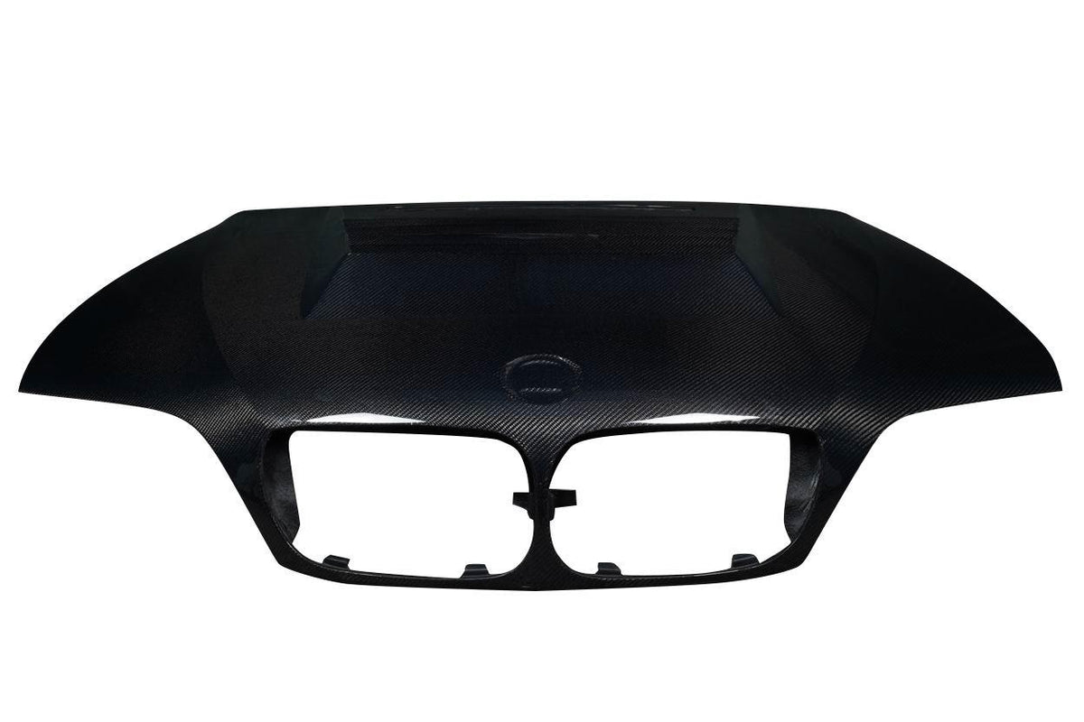 2002-2005 BMW 3 Series E46 4DR D-1 Hood, Carbon Fiber - view 5