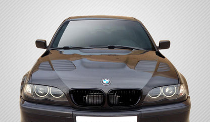 2002-2005 BMW 3 Series E46 4DR DriTech GTR Hood, Carbon Fiber - view 1