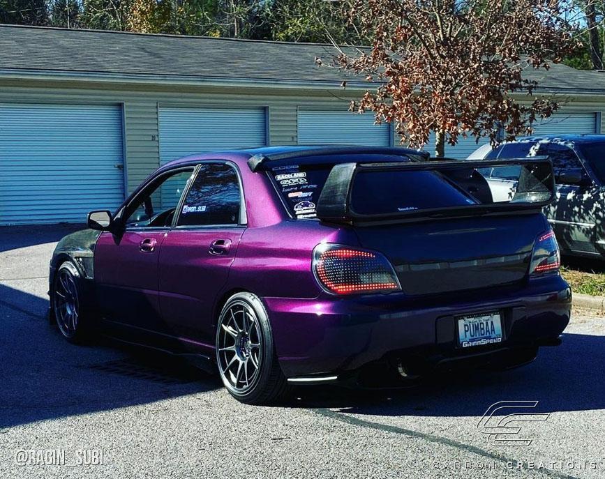 2002-2007 Subaru Impreza WRX STI 4DR STI Look Wing Trunk Lid Spoiler - view 3
