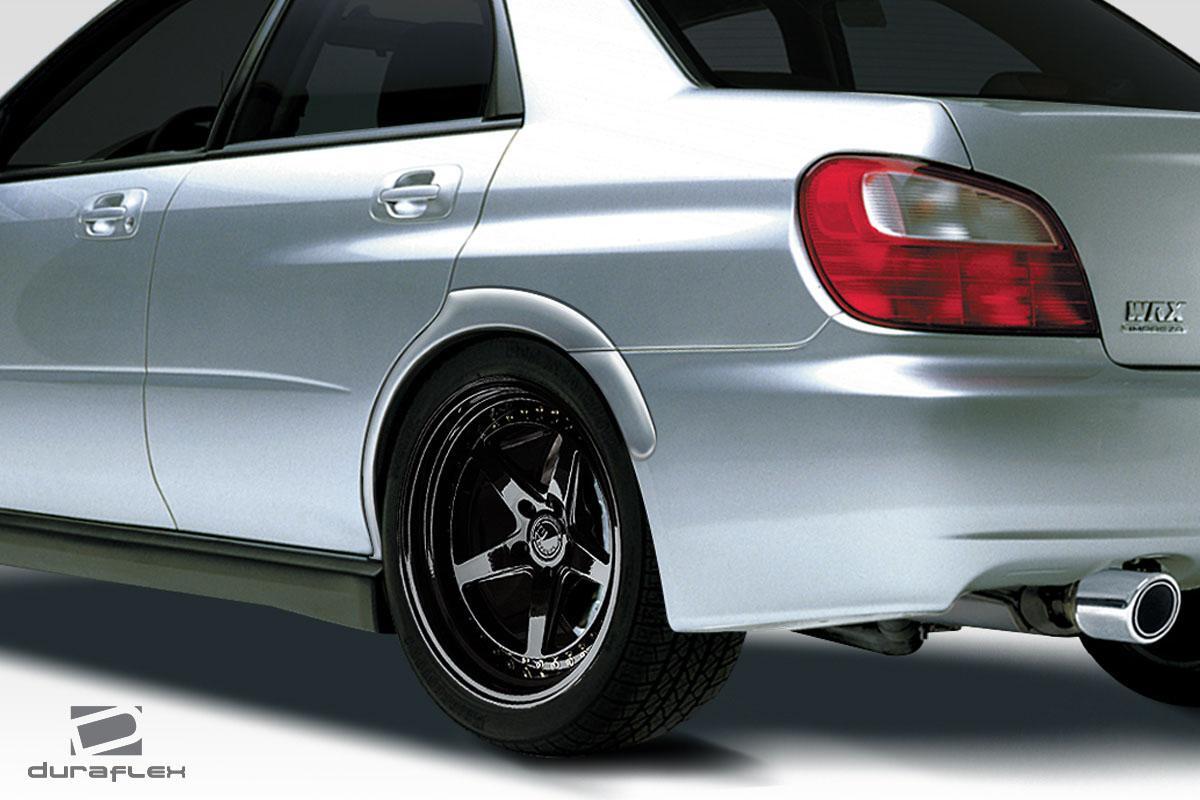 2002-2007 Subaru Impreza WRX STI 4DR STI Look Rear Fender Flares - view 1