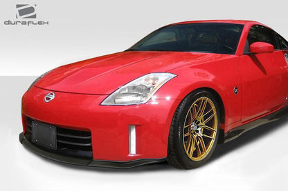 2003-2005 Nissan 350Z Z33 MZ Front Lip Spoiler, Fiberglass - view 2