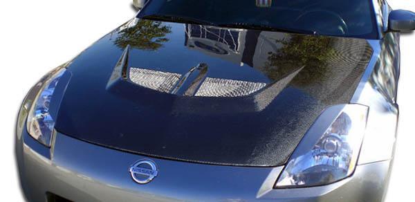2003-2006 Nissan 350Z Z33 Evo Hood, Carbon Fiber - view 1