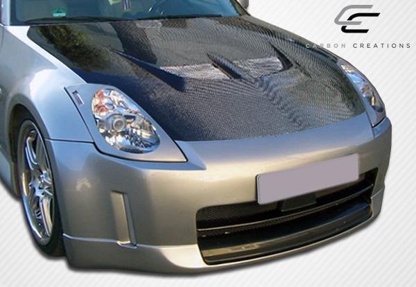 2003-2006 Nissan 350Z Z33 Evo Hood, Carbon Fiber - view 3