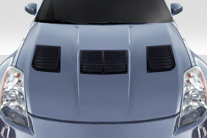 2003-2006 Nissan 350Z Z33 GT1 Hood Vents, Fiberglass - view 1