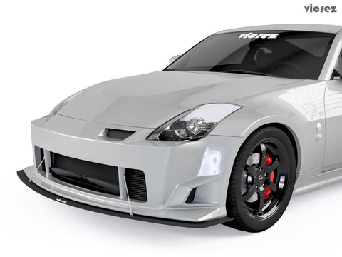 2003-2008 Nissan 350z ING Front Bumper Lip Splitter