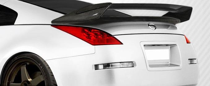 2003-2008 Nissan 350Z Z33 2DR Coupe N-2 Wing Trunk Lid Spoiler - view 1