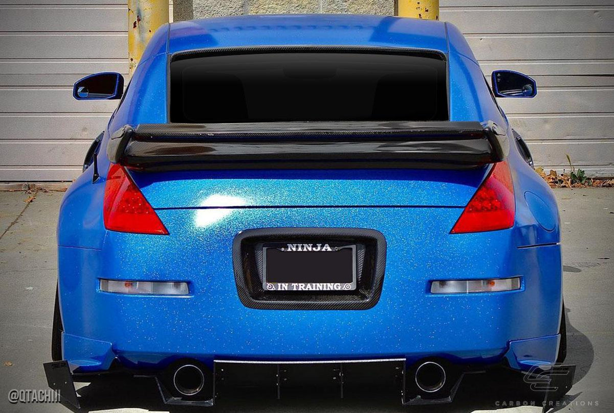 2003-2008 Nissan 350Z Z33 2DR Coupe N-2 Wing Trunk Lid Spoiler - view 3
