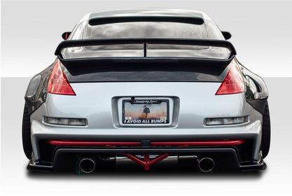 2003-2008 Nissan 350Z Z33 2DR Coupe N-3 Trunk Wing Spoiler, Fiberglass - view 1