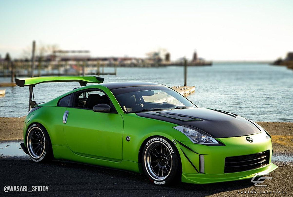 2003-2008 Nissan 350Z Z33 DriTech TS-3 Hood, Carbon Fiber - view 3