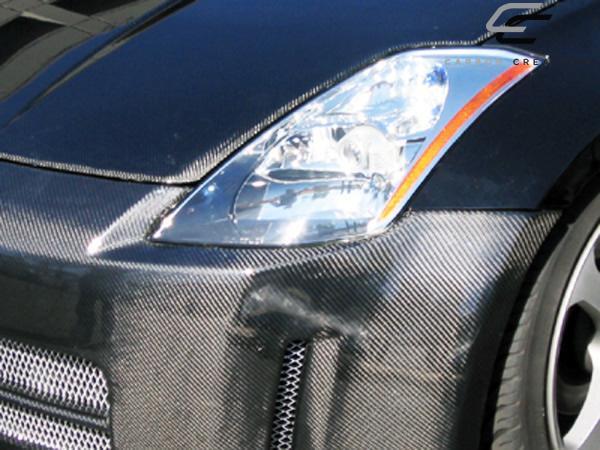 2003-2008 Nissan 350Z Z33 N-1 Front Bumper Cover, Carbon Fiber - view 2