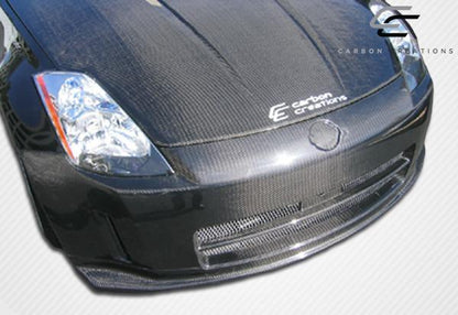 2003-2008 Nissan 350Z Z33 N-1 Front Bumper Cover, Carbon Fiber - view 3