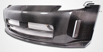2003-2008 Nissan 350Z Z33 N-1 Front Bumper Cover, Carbon Fiber - view 5