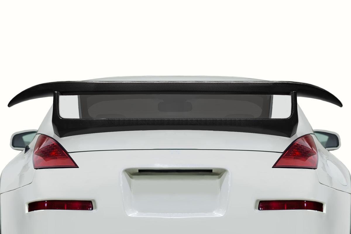 2003-2008 Nissan 350Z Z33 XTune Rear Wing Spoiler, Carbon Fiber - view 1