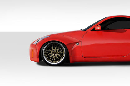 2003-2008 Nissan 350Z Z33 60mm Circuit Front Fender Flares, Fiberglass - view 1