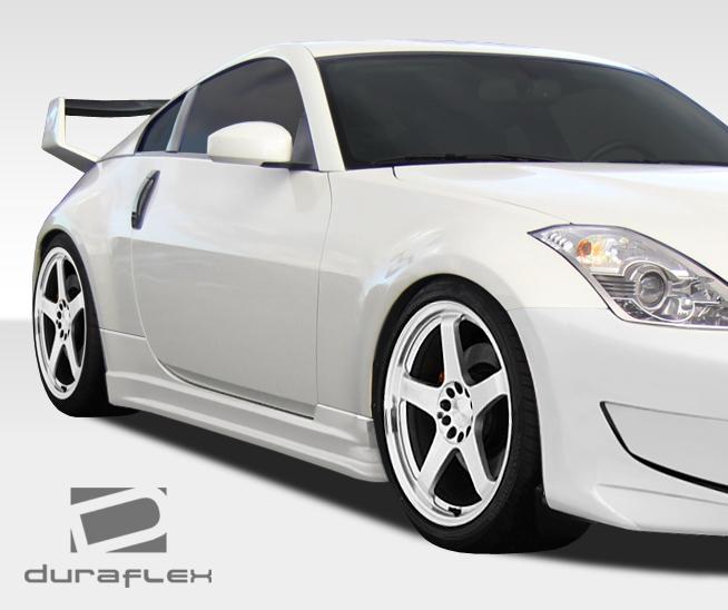 2003-2008 Nissan 350Z Z33 AM-S GT Side Skirts Rocker Panels - view 2