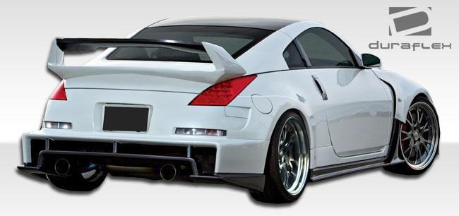 2003-2008 Nissan 350Z Z33 AM-S Wide Body Front Fenders, Fiberglass - view 2