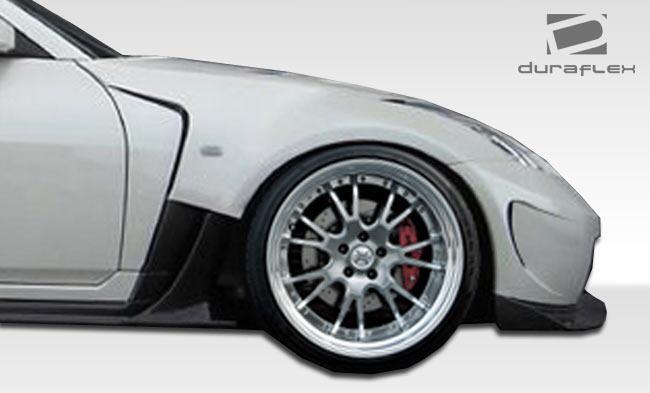 2003-2008 Nissan 350Z Z33 AM-S Wide Body Front Fenders, Fiberglass - view 5