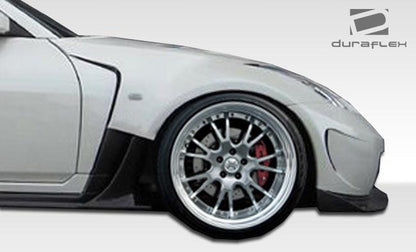 2003-2008 Nissan 350Z Z33 AM-S Wide Body Front Fenders, Fiberglass - view 5