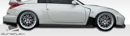 2003-2008 Nissan 350Z Z33 AM-S Wide Body Side Skirts Rocker Panels - view 2