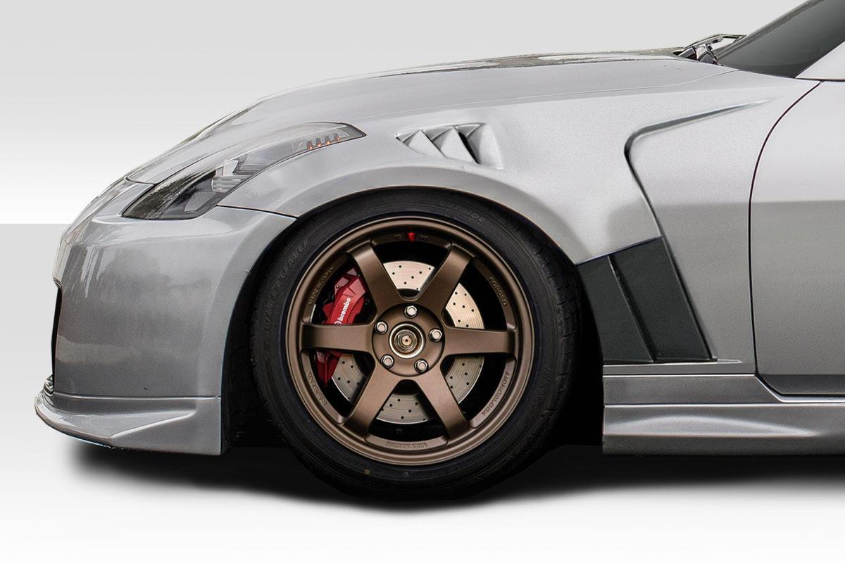 2003-2008 Nissan 350Z Z33 AMS GT3 Front Fenders, Fiberglass - view 1