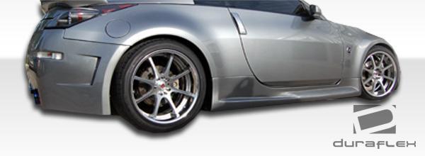 2003-2008 Nissan 350Z Z33 B-2 Wide Body Side Skirts Rocker Panels - view 3