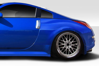 2003-2008 Nissan 350Z Z33 Demon Rear Fender Flares (+30mm), Fiberglass - view 1