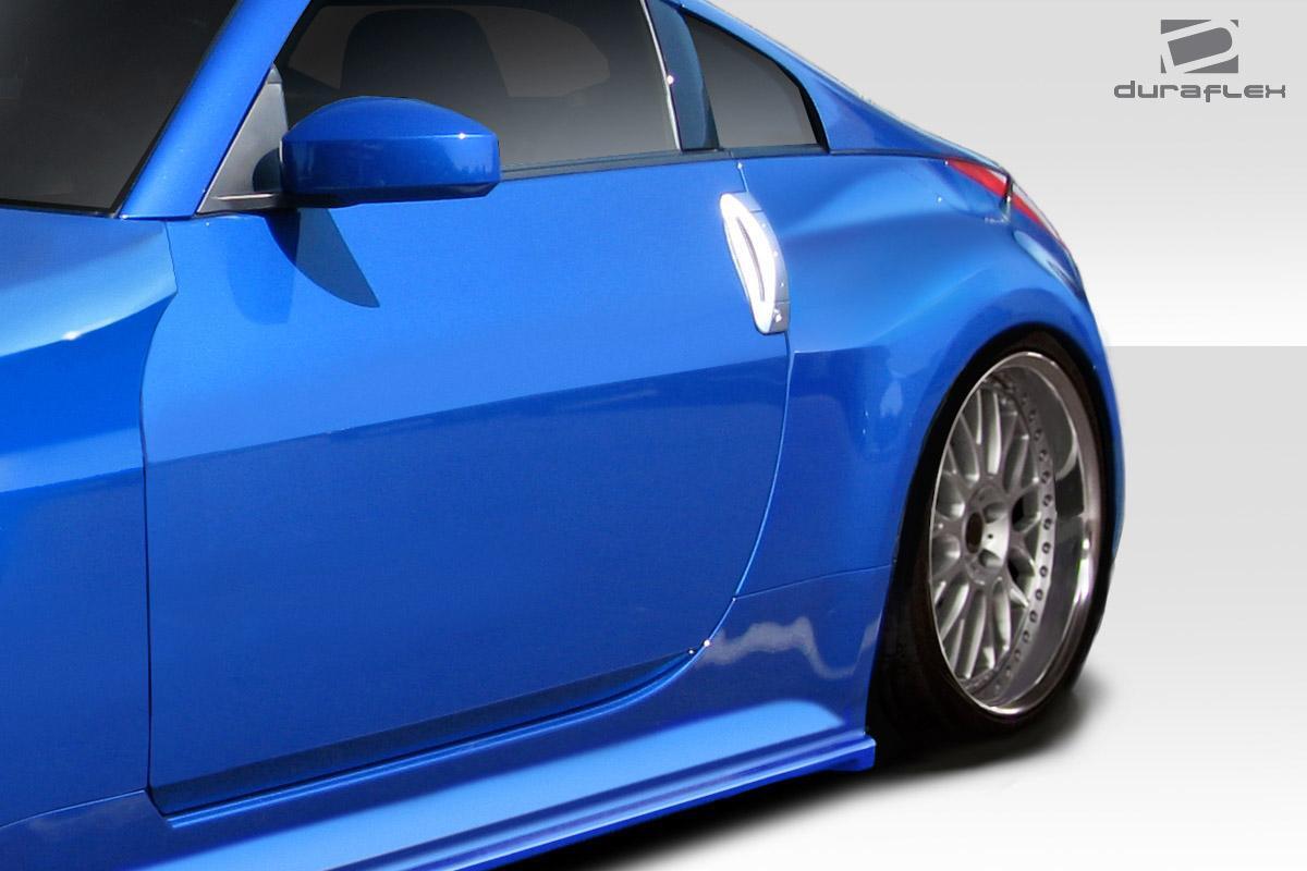 2003-2008 Nissan 350Z Z33 Demon Rear Fender Flares (+30mm), Fiberglass - view 2