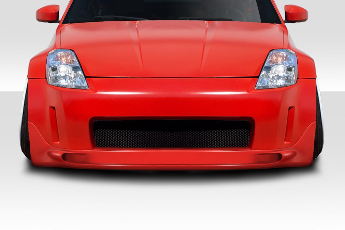 2003-2008 Nissan 350Z Z33 G Force Front Lip Under Spoiler, Fiberglass - view 1