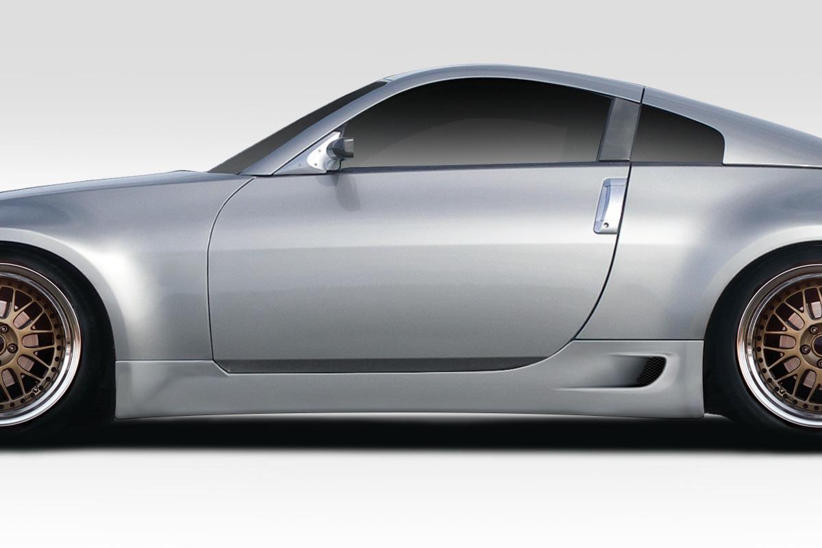 2003-2008 Nissan 350Z Z33 G Force Side Skirt Rocker Panels, Fiberglass - view 1