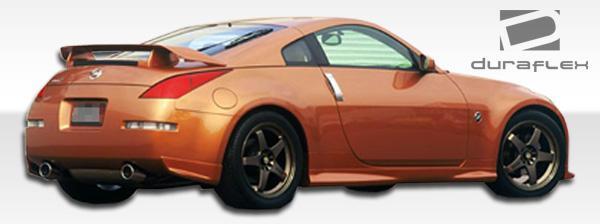 2003-2008 Nissan 350Z Z33 N-1 Rear Add Ons Spat Bumper Extensions - view 2