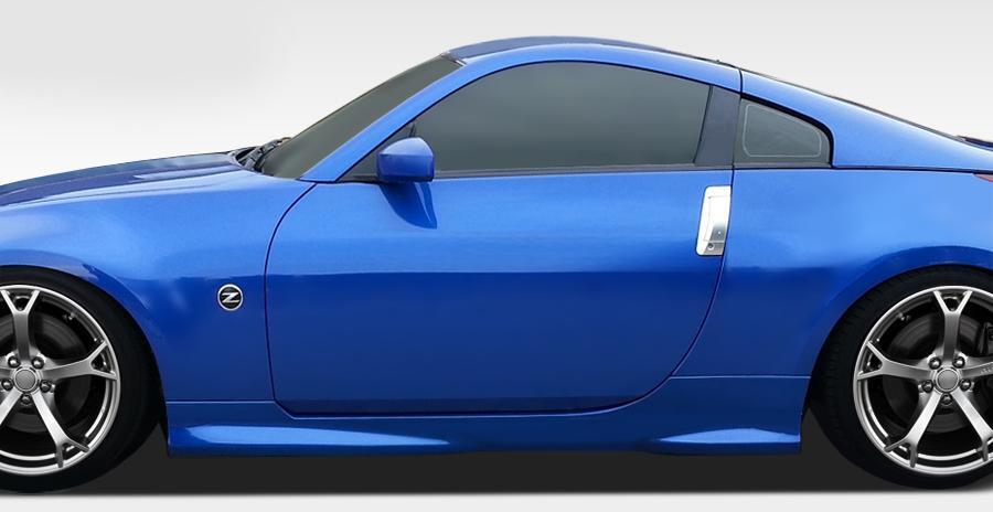 2003-2008 Nissan 350Z Z33 N-1 Side Skirts Rocker Panels, Fiberglass - view 1