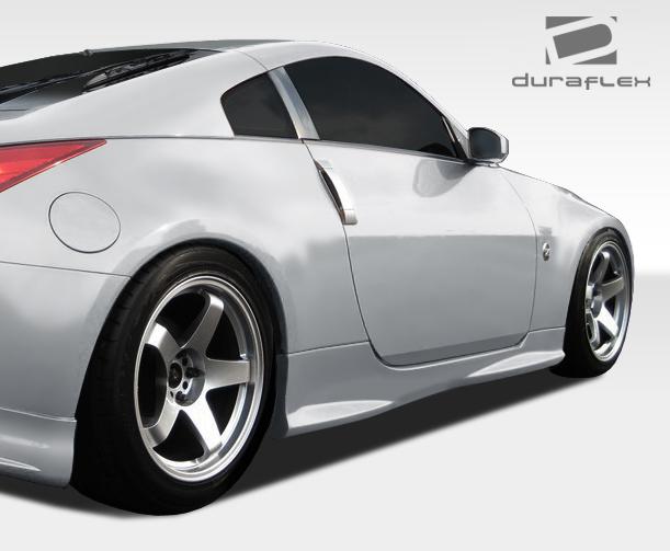 2003-2008 Nissan 350Z Z33 N-1 Side Skirts Rocker Panels, Fiberglass - view 2