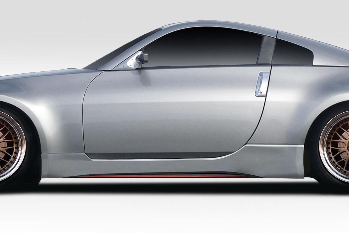 2003-2008 Nissan 350Z Z33 N4 Side Skirts Rocker Panels, Fiberglass - view 1