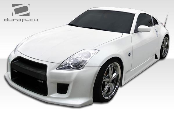 2003-2008 Nissan 350Z Z33 R35 Side Skirts Rocker Panels, Fiberglass - view 2