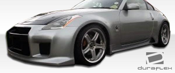 2003-2008 Nissan 350Z Z33 R35 Side Skirts Rocker Panels, Fiberglass - view 3