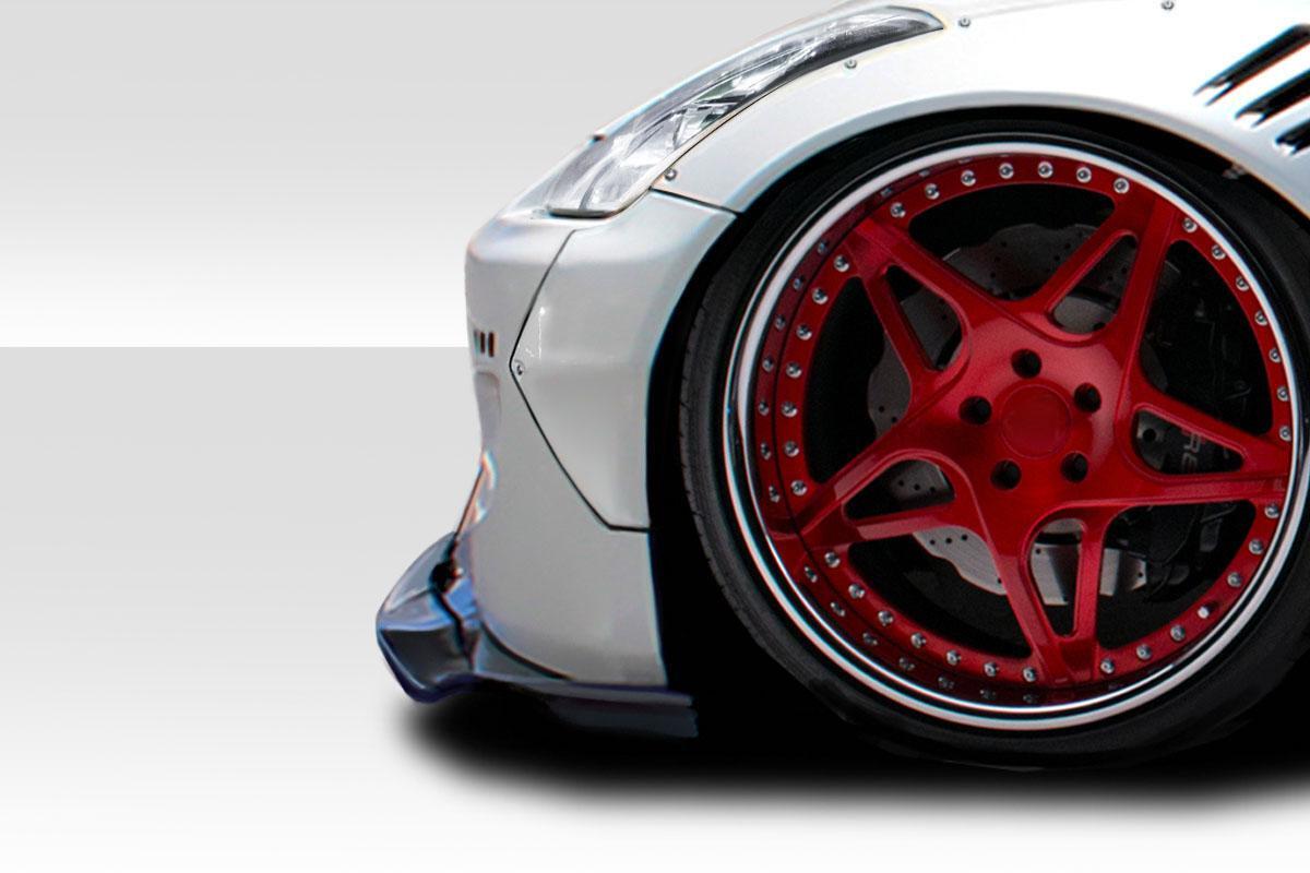 2003-2008 Nissan 350Z Z33 RBS Front Fender Flare Add Ons, Fiberglass - view 1