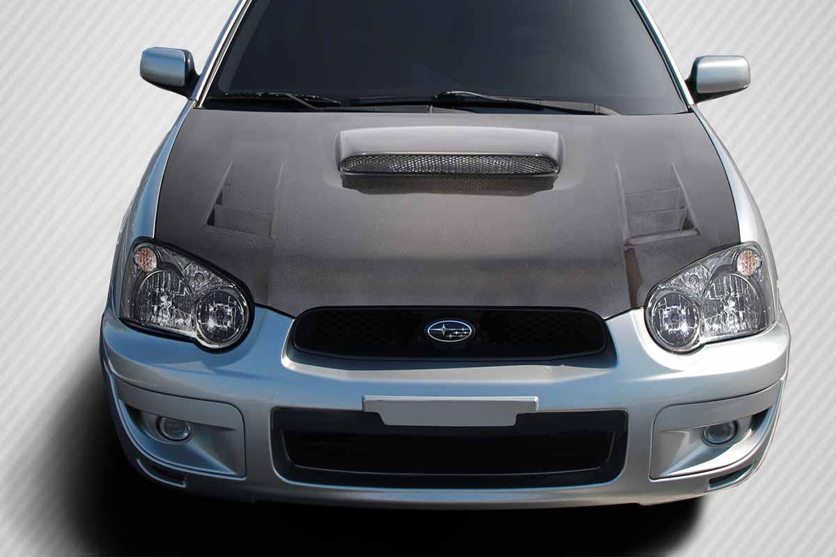 2004-2005 Subaru Impreza WRX STI DriTech TS-1 Hood, Carbon Fiber - view 1