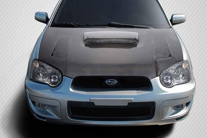 2004-2005 Subaru Impreza WRX STI DriTech TS-1 Hood, Carbon Fiber - view 1